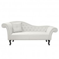 ΑΝΑΚΛΙΝΔΡΟ T.CHESTERFIELD NIOVI HM3007.02 PU ΛΕΥΚΟ ΑΡ. ΜΠΡΑΤΣΟ 190x61x84Yεκ.