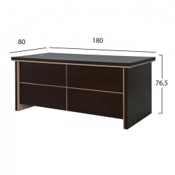 ΓΡΑΦΕΙΟ ΕΠΑΓΓΕΛΜΑΤΙΚΟ 180X80 WENGE ΜΠΕΖ HM2064.01