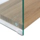 ΒΙΒΛΙΟΘΗΚΗ ΑΠΟ ΓΥΑΛΙ ΚΑΙ ΡΑΦΙΑ ΑΠΟ MDF 40X30X125Υεκ. HM8093