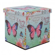 ΣΚΑΜΠΩ ΑΠΟ PU ΜΕ ΑΠΟΘΗΚΕΥΤΙΚΟ ΧΩΡΟ BUTTERFLY 38X38X38 HM8131