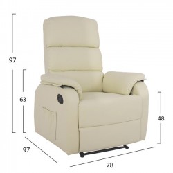 ΠΟΛΥΘΡΟΝΑ COMFORT RELAX ΜΕ ΜΗΧΑΝΙΣΜΟ MASSAGE HM8316.03 ΕΚΡΟΥ