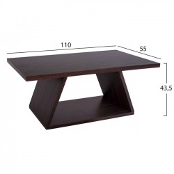 ΤΡΑΠΕΖΙ ΣΑΛΟΝΙΟΥ HM8307.01 WENGE-ΚΑΡΥΔΙ 110X55X43,5εκ.