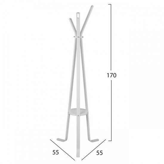 ΚΑΛΟΓΕΡΟΣ ΞΥΛΙΝΟΣ ΜΕ 3 ΠΟΔΙΑ HM8414.01 STAN ΛΕΥΚΟΣ