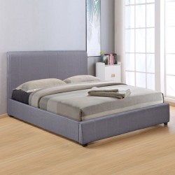 ΚΡΕΒΑΤΙ BLAKE 180X200 ΥΠΕΡΔΙΠΛΟ ΜΕ ΥΦΑΣΜΑ DARK GREY HM557.05