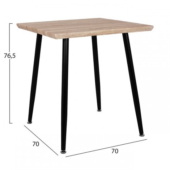 ΣΕΤ ΤΡΑΠΕΖΑΡΙΑΣ 3ΤΜΧ HM10352.01 ΤΡΑΠΕΖΙ 70X70 & ΚΑΡΕΚΛΕΣ VEGAS