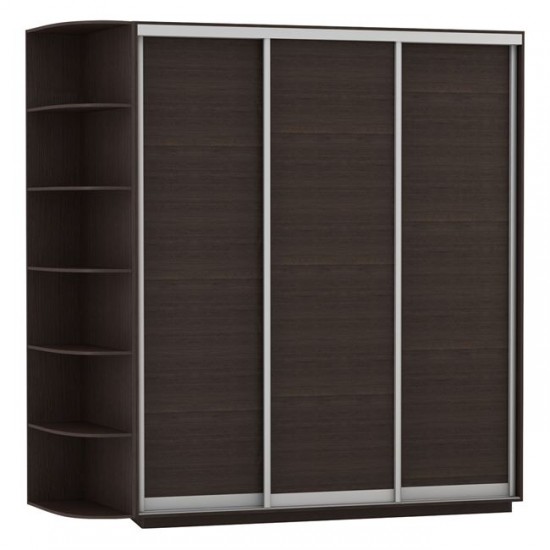 ΝΤΟΥΛΑΠΑ ΣΥΡΟΜΕΝΗ 3ΦΥΛΛΗ AMELIA HM2305.02 WENGE 180X60X220εκ.