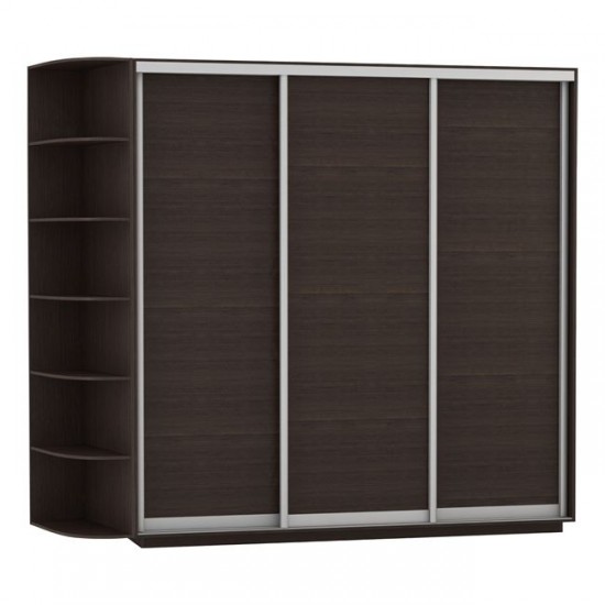 ΝΤΟΥΛΑΠΑ ΣΥΡΟΜΕΝΗ 3ΦΥΛΛΗ AMELIA HM2307.02 WENGE 210X60X220εκ.