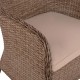 ΠΟΛΥΘΡΟΝΑ ΜΕΤΑΛΛΙΚΗ RATTAN ΜΠΕΖ ΜΕ ΜΑΞΙΛΑΡΙ HM5505.22 61x70x84Υεκ.