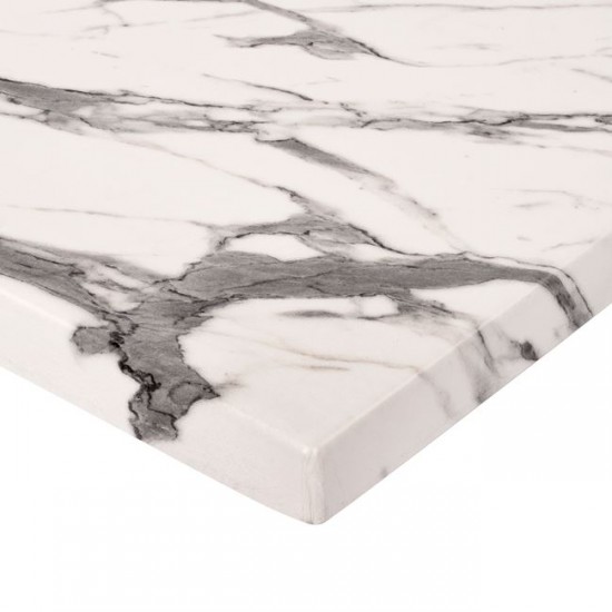 ΕΠΙΦΑΝΕΙΑ ΤΡΑΠΕΖΙΟΥ WERZALIT 80Χ80 MARBLE WHITE-GREY 5657 HM5231.11