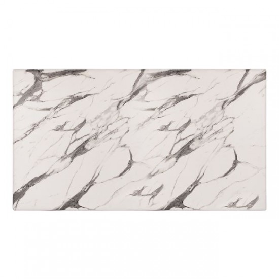 ΕΠΙΦΑΝΕΙΑ ΤΡΑΠΕΖΙΟΥ WERZALIT 120Χ80 MARBLE WHITE-GREY 5657 HM5630.11