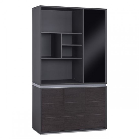 ΒΙΒΛΙΟΘΗΚΗ ΓΡΑΦΕΙΟΥ ΕΠΑΓΓΕΛΜΑΤΙΚΗ ROSEWOOD HM2091R 120Χ40Χ200Υ εκ.