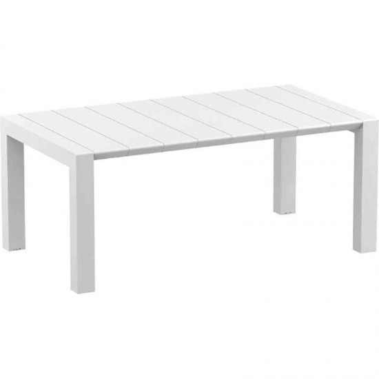 VEGAS RATTAN WHITE 100X180/220εκ. ΕΠΕΚΤ.ΤΡΑΠΕΖΙ