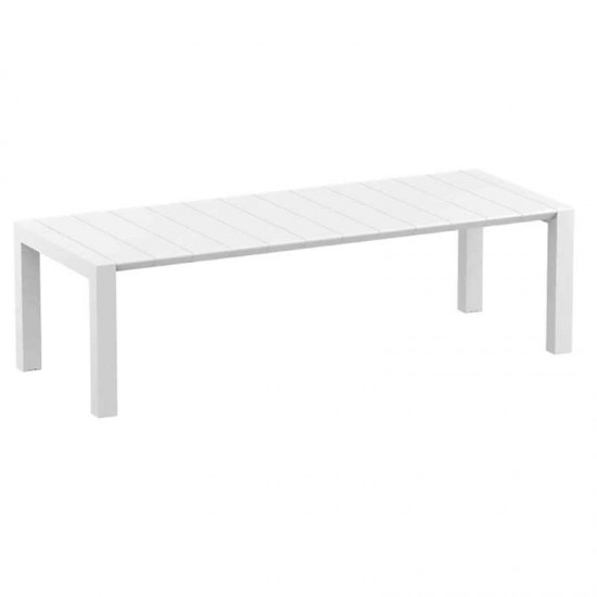 VEGAS RATTAN WHITE 100X260/300εκ. ΕΠΕΚΤ.ΤΡΑΠΕΖΙ